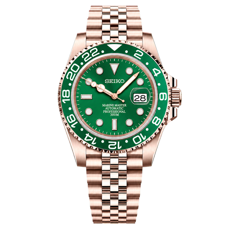 Seiko Mod Submariner 24H - Hulk Rose Gold watch