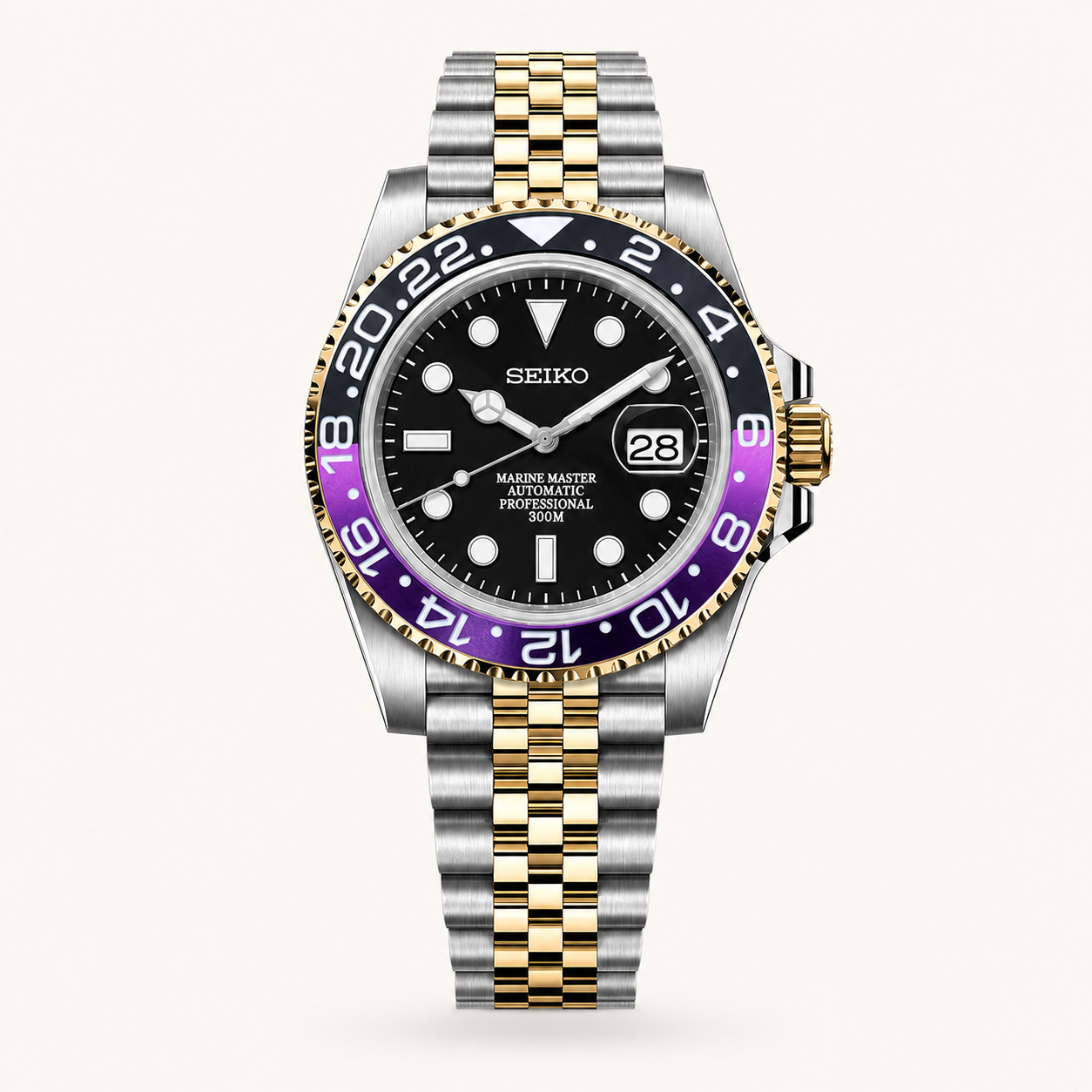 Seiko Mod Submariner 24H – Joker 2-Tone watch