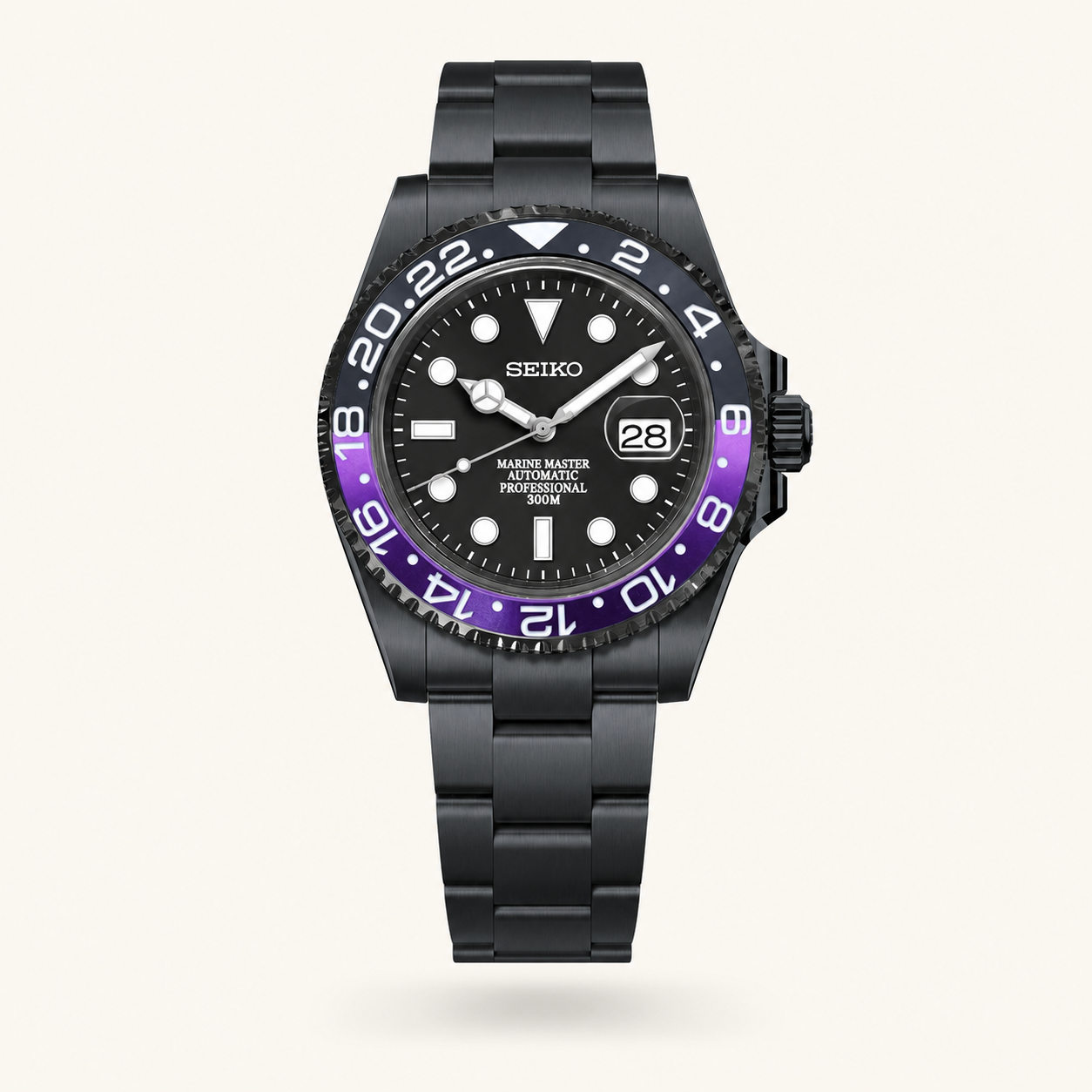 Seiko Mod Submariner 24H – Stealth Joker watch