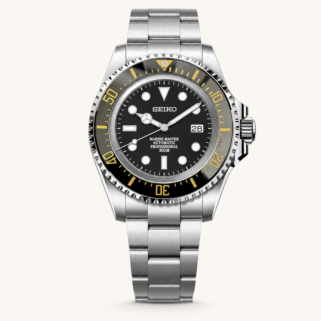 Seiko Mod Submariner 44mm XL – Black Royale watch
