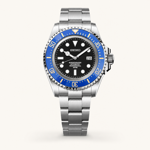 Seiko Mod Submariner 44mm XL – Blue Royale