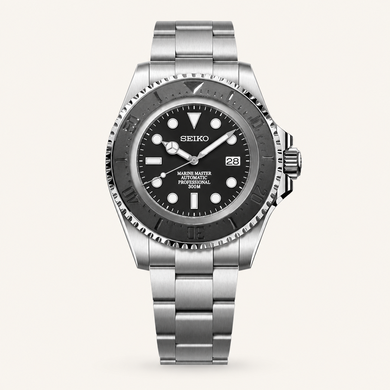 Seiko Mod Submariner 44mm XL – Smoke watch