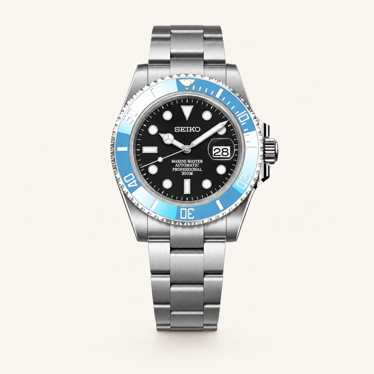 Seiko Mod Submariner Diver – Black Tiffany watch