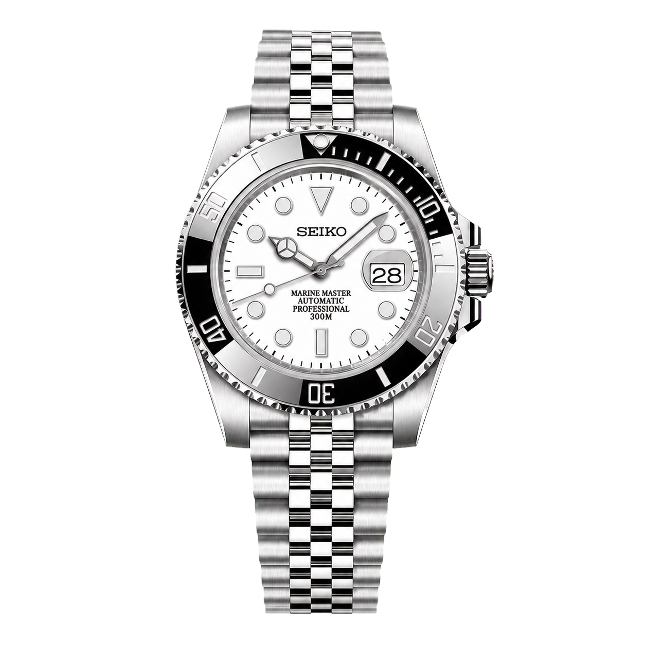 Seiko Mod Submariner Diver - Bright Classic Black watch