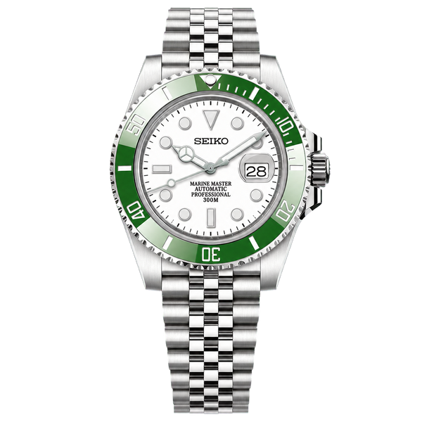 Seiko Mod Submariner Diver - Bright Classic Green