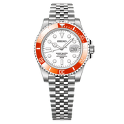 Seiko Mod Submariner Diver - Bright Orange watch