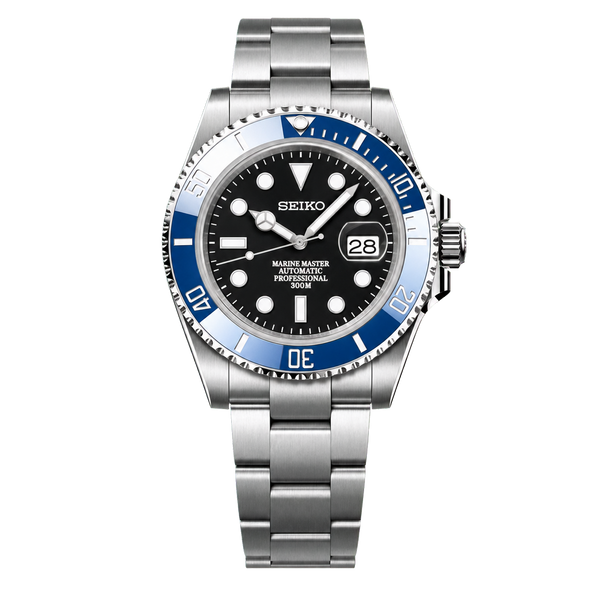 Seiko Mod Submariner Diver - Classic Blue