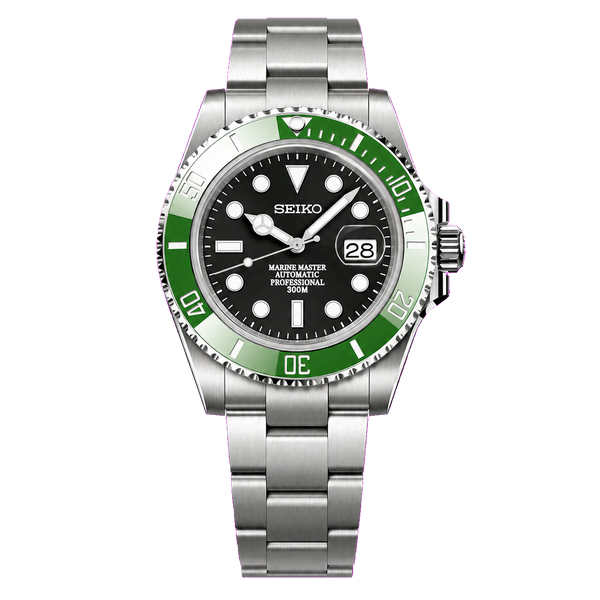 Seiko Mod Submariner Diver - Classic Green