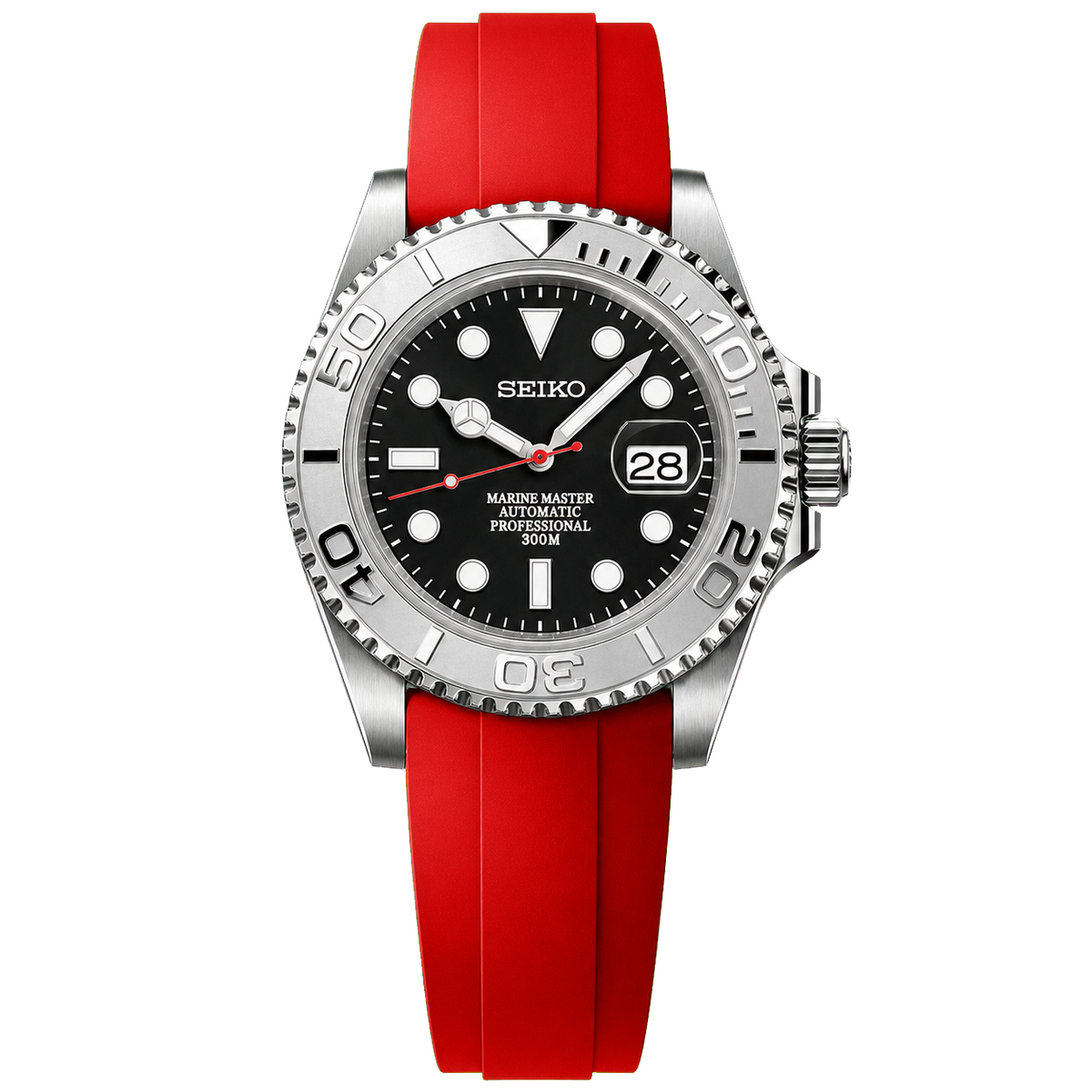 Seiko Mod Yacht-Master YachtDiver - Crimson Frost | Chrome Watches