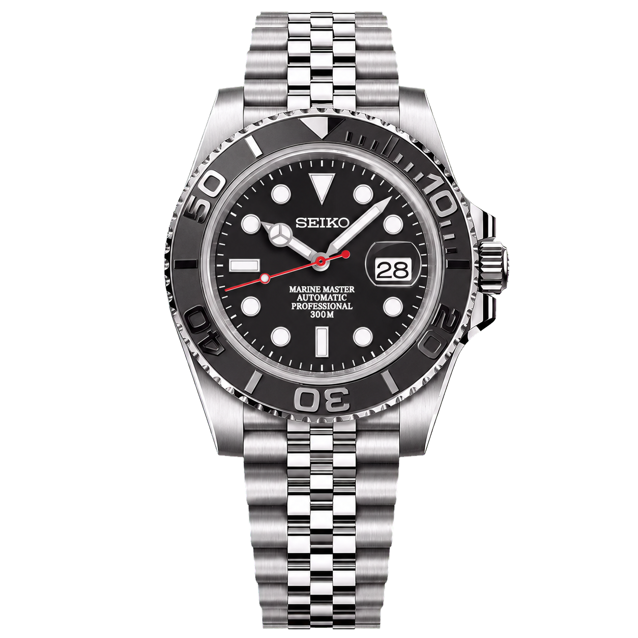 Seiko Mod Yacht-Master YachtDiver - Crimson Smoke watch