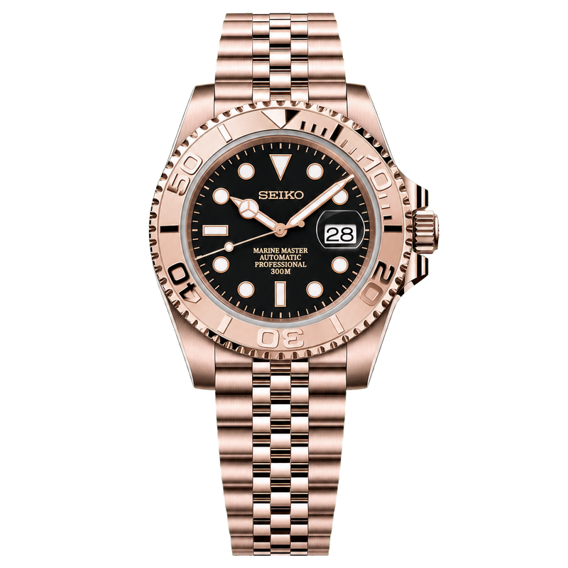 Seiko Mod Yacht-Master YachtDiver - Rose Gold Frost watch