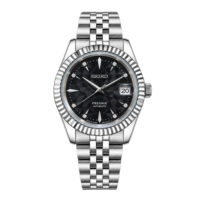 Seiko Mod Presage Black Onyx Dial automatic watch