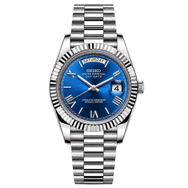 Seiko Mod Day-Date – Roman Ocean Blue