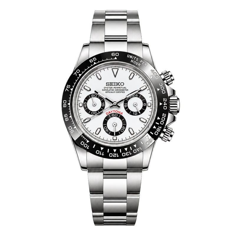 Seiko Mod Daytona - Panda Racer Dial transparent product view