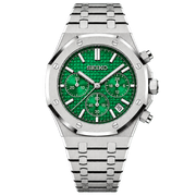 Seiko Mod Royal Oak Chronograph – Emerald Green transparent product view