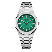 Seiko Mod Royal Oak - Green Tapisserie Dial transparent product view