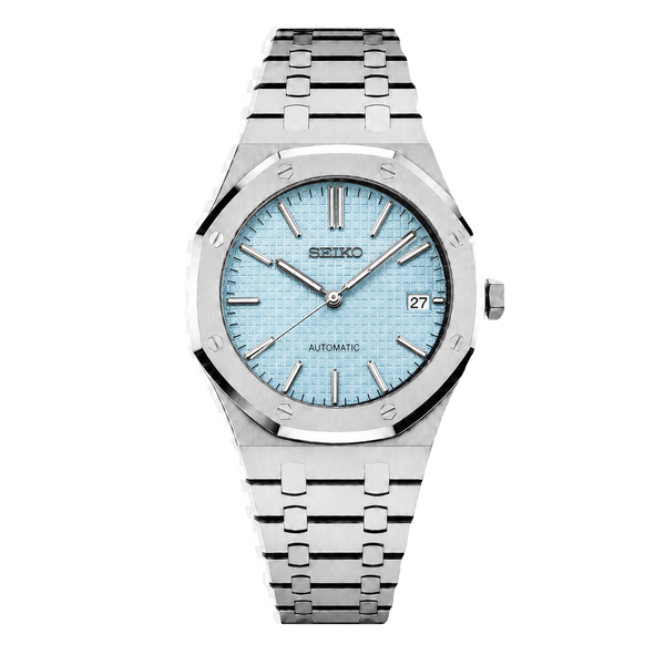 Seiko Mod Royal Oak – Ice Blue Waffle Dial