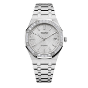 Seiko Mod Royal Oak – Silver Ice Bezel transparent product view
