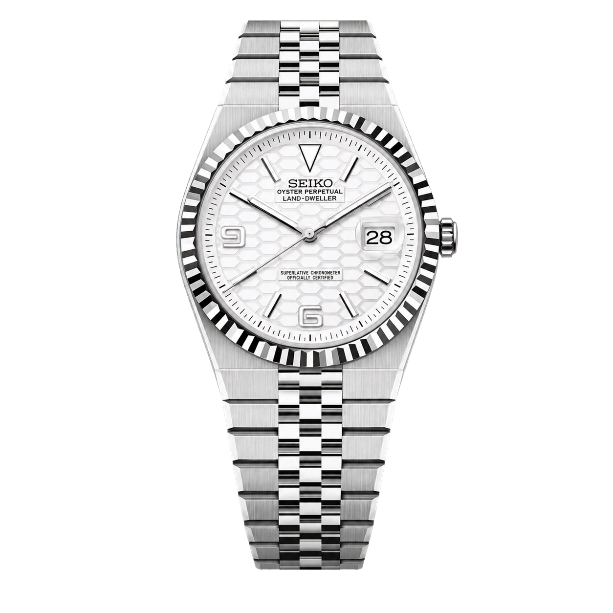 Seiko Mod Land Dweller - White watch