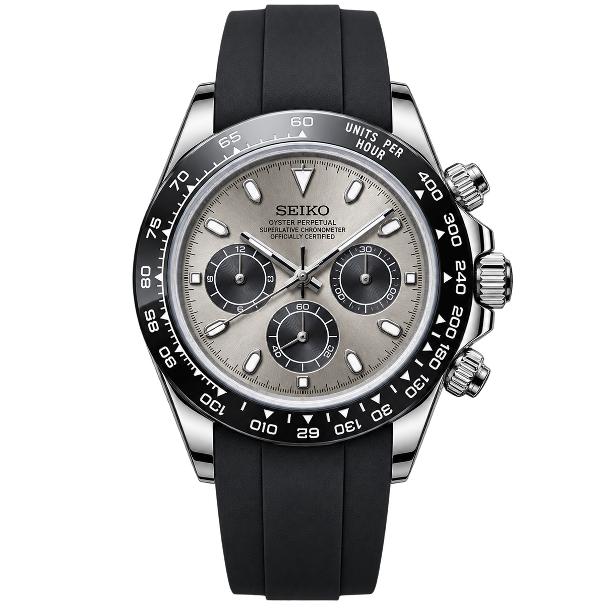 Seiko Mod Daytona – Ghost transparent product view