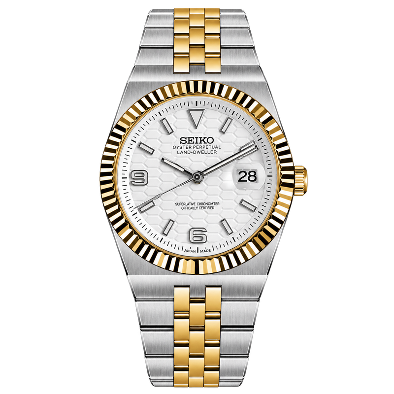 Seiko Mod Land Dweller – Two-Tone Gold transparent product view