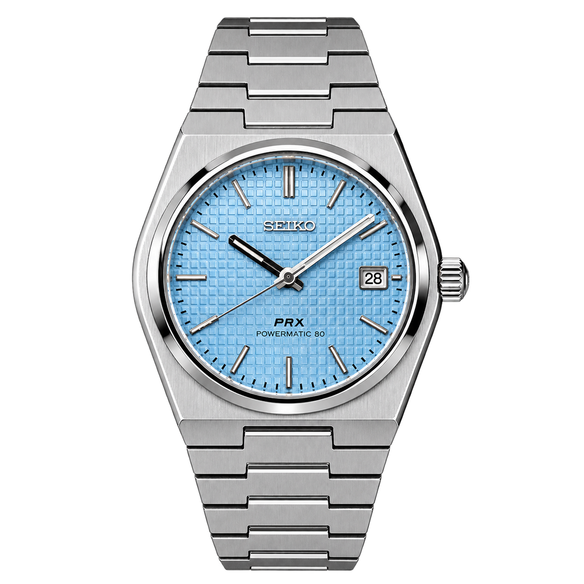 Seiko Mod PRX Light Blue transparent product view