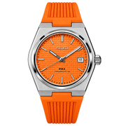 Seiko Mod PRX – Orange Rubber transparent product view