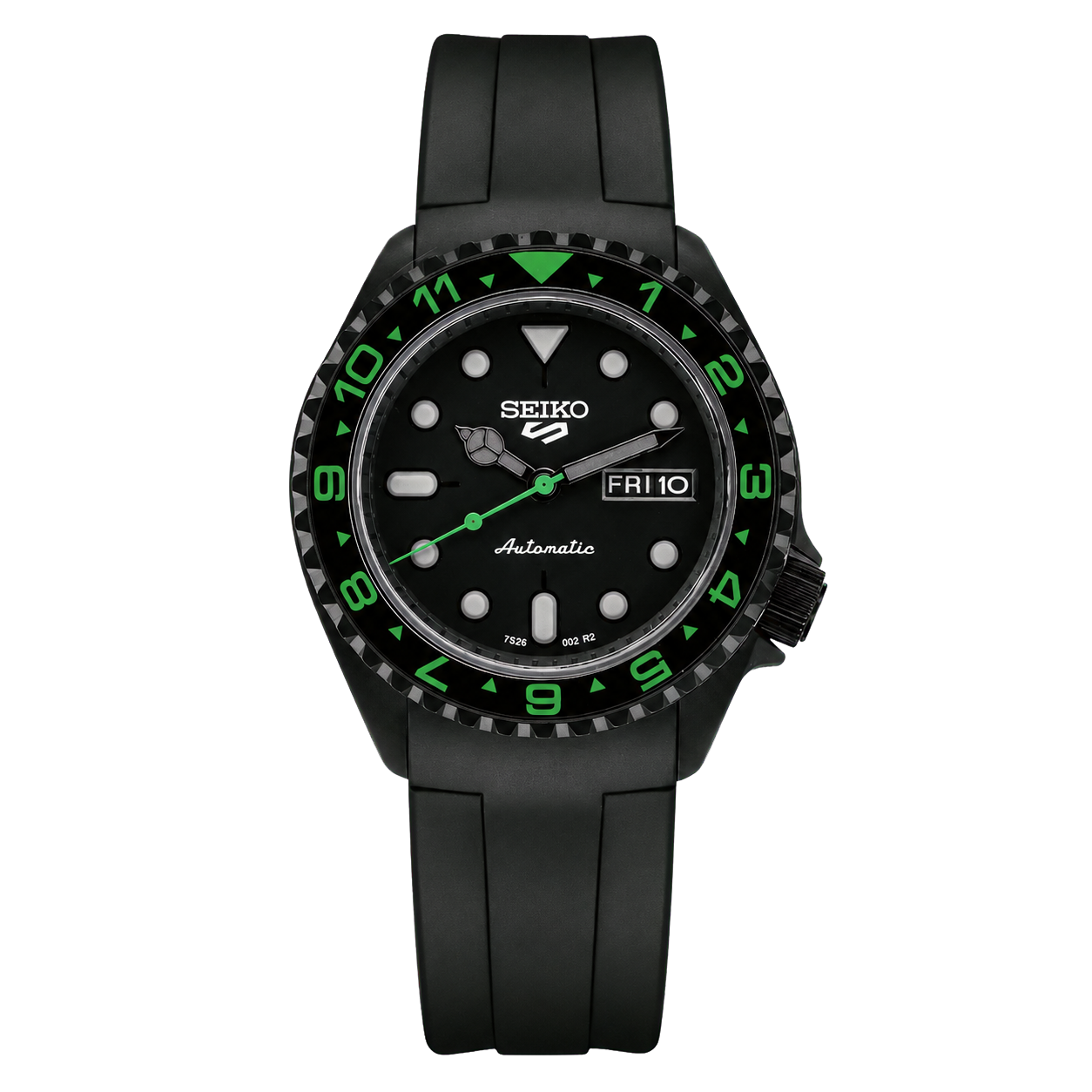 Seiko Mod SKX007 – Black & Green automatic watch