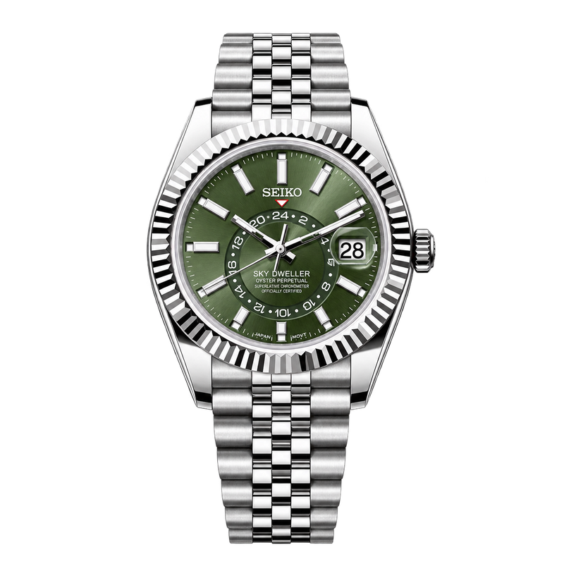 Seiko Mod Sky-Dweller – Olive Green Jubilee