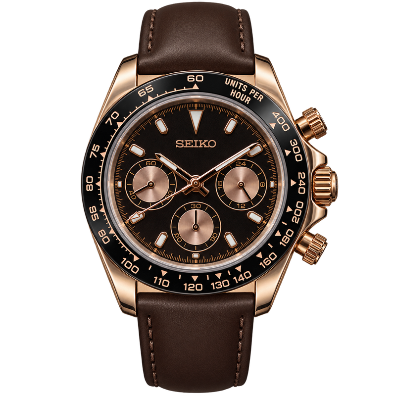 Seiko Mod Speedmaster – Mocha transparent product view