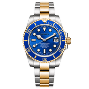 Seiko Mod Submariner - Bluesy Two Tone transparent product view