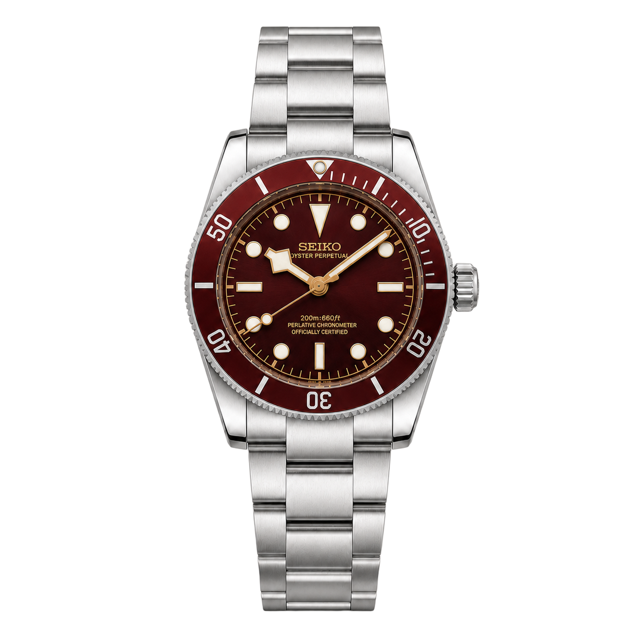 Seiko Mod Black Bay 58 – Burgundy watch