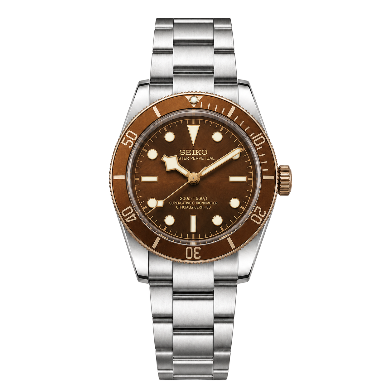 Seiko Mod Black Bay Bronze watch