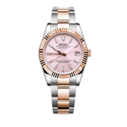 Seiko Mod Datejust – Baby Pink Dial (Two-Tone Rose Gold) watch