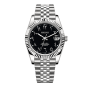 Seiko Mod Datejust - Black Arabic Dial watch