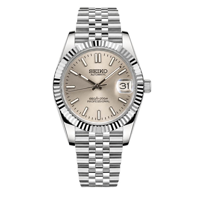 Seiko Mod Datejust – Champagne Dial watch