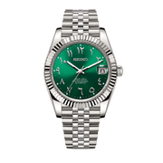 Seiko Mod Datejust - Emerald Green Arabic Dial watch