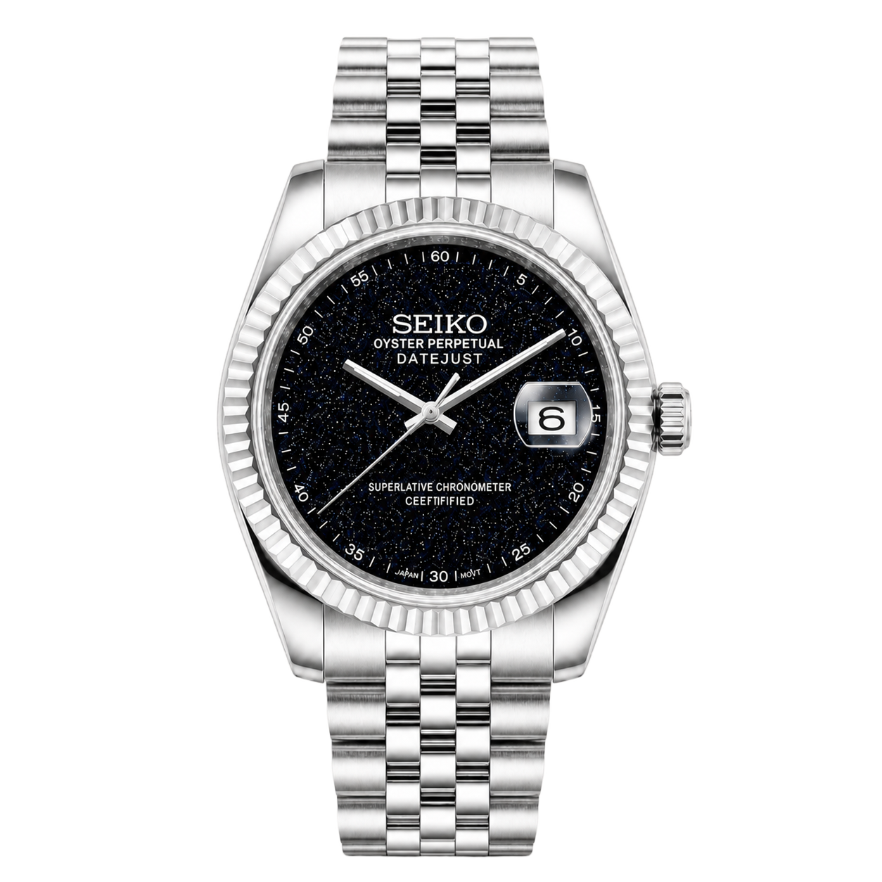 Seiko Mod Datejust – Galaxy Burst Dial watch
