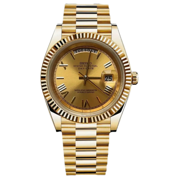 Seiko Mod Datejust – Gold