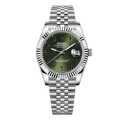 Seiko Mod Datejust – Olive Arabic Dial watch