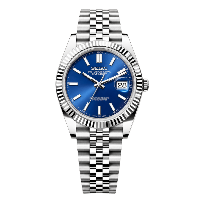 Seiko Mod Datejust – Blue Dial watch