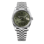Seiko Mod Datejust - Olive Green Arabic Dial watch