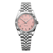 Seiko Mod Datejust – Pink Arabic watch