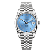 Seiko Mod Datejust - Sky Blue Arabic Dial watch