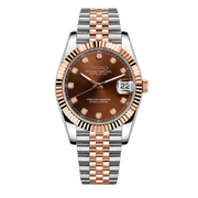 Seiko Mod Datejust - Two-Tone Chocolate Dial watch