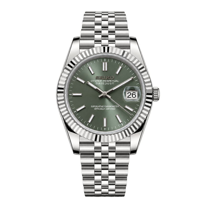 Seiko Mod Datejust – Mint Green Dial watch