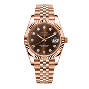 Seiko Mod Datejust – Chocolate Diamond Dial (Full Rose Gold) watch