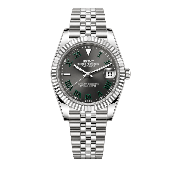 Seiko Mod Datejust - Cadran romain Wimbledon