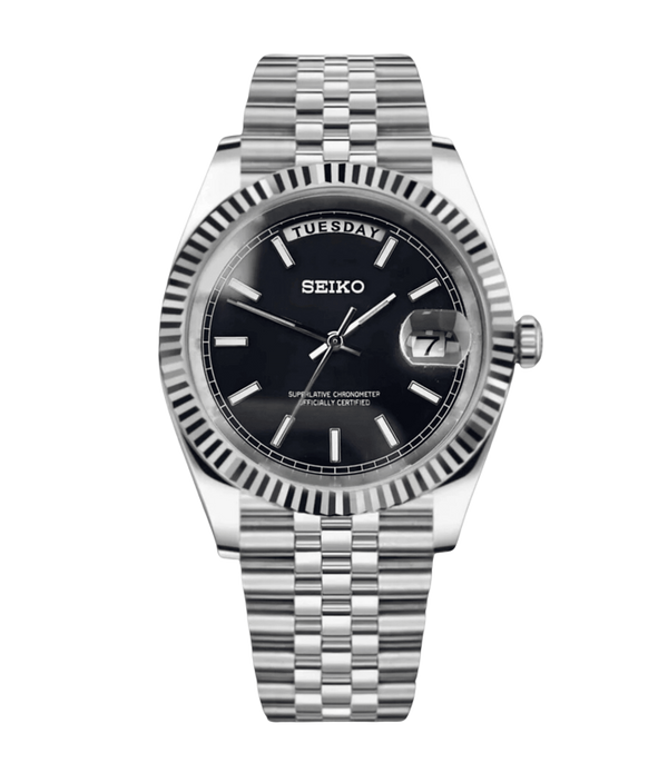 Seiko Mod Day-Date – Black Arabic Gold