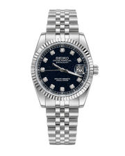 Seiko Mod Day-Date – Blue Galaxy Diamond Dial watch
